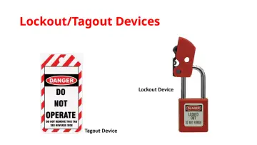 Slide 84: Lockout/Tagout Devices
