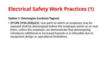Slide 90: Electrical Safety Work Practices (1)