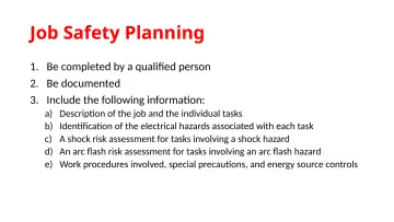 Slide 94: Job Safety Planning