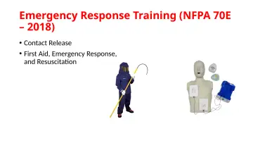 Slide 102: Emergency Response Training (NFPA 70E