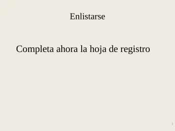 Slide 5: Enlistarse