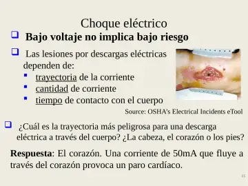 Slide 45: Choque eléctrico