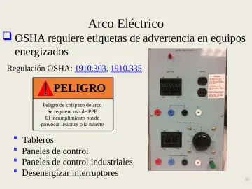 Slide 51: Arco Eléctrico