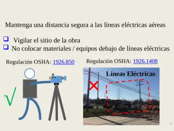 Slide 79: Vigilar el sitio de la obra