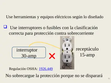 Slide 96: Use herramientas y equipos eléctricos según lo diseñado