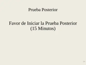 Slide 134: Prueba Posterior