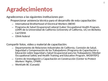 Slide 6: Agradecimientos