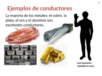 Slide 24: Ejemplos de conductores
