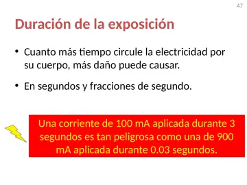 Slide 47: Duración de la exposición
