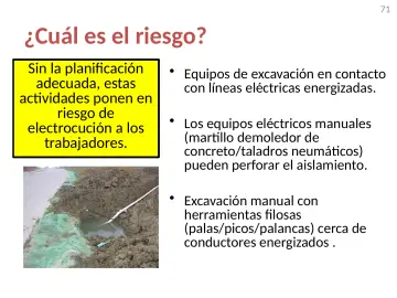 Slide 71: ¿Cuál es el riesgo?