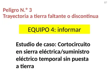 Slide 87: Peligro N.º 3