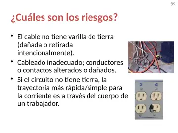 Slide 89: ¿Cuáles son los riesgos?
