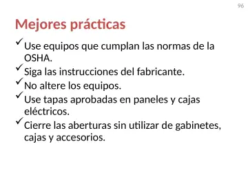 Slide 96: Mejores prácticas