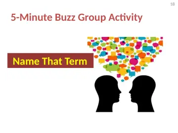 Slide 18: 5-Minute Buzz Group Activity