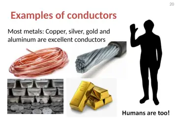 Slide 20: Examples of conductors