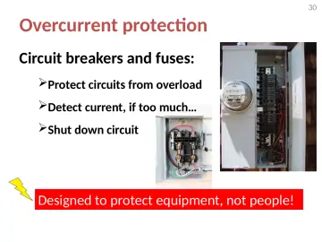Slide 30: Overcurrent protection