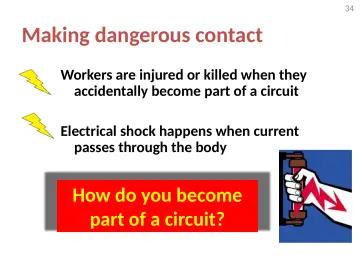 Slide 34: Making dangerous contact