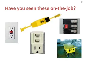 Slide 81: Have you seen these on-the-job?