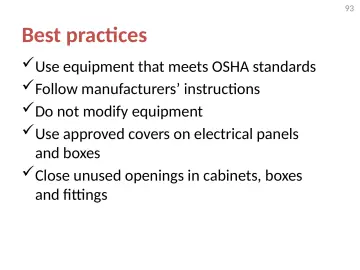 Slide 93: Best practices