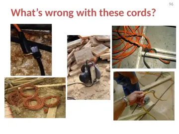 Slide 96: What’s wrong with these cords?