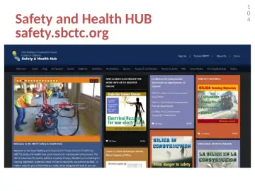 Slide 104: Safety and Health HUB safety.sbctc.org