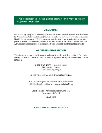 Page 4: This document is in the public domain and may be freely copied or -reprinted.