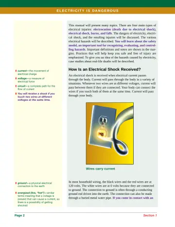 Page 10: How is an electrical shock received?
