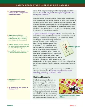 Page 38: If you touch a defective live component that is not grounded, you will be shocked.