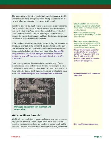 Page 39: The temperature of the wires can be high enough to cause a fire. …