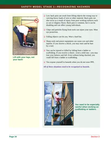 Page 42: Low back pain can result from lifting objects the wrong way or carrying heavy loads of…