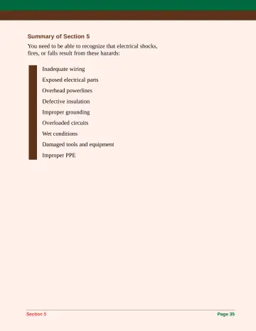 Page 43: Summary of Section 5