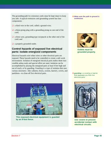 Page 53: Control hazards of exposed live electrical parts: isolate energized components