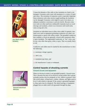 Page 56: SAF ET Y M O DEL STAG E 3—C O N TROLLING HAZARDS: SAFE WORK ENVIRON MEN T