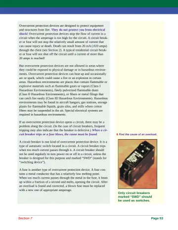 Page 61: Overcurrent protection devices are designed to protect equipment and structures from fire. …
