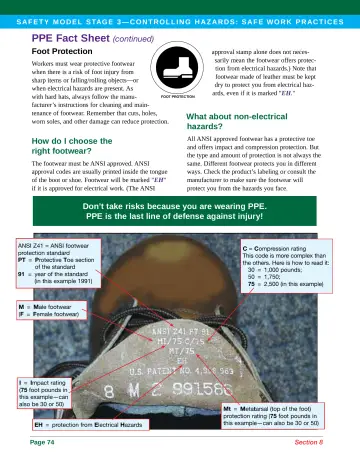 Page 82: PPE Fact Sheet (continued)