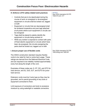 Page 31: H. Enforce LOTO safety-related work practices