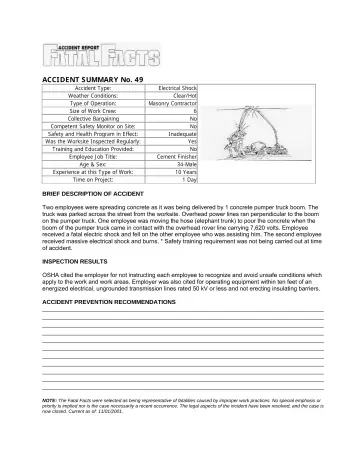 Page 72: ACCIDENT SUMMARY No. 49