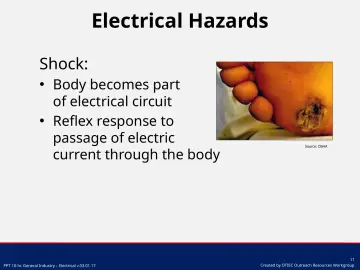 Slide 11: Electrical Hazards
