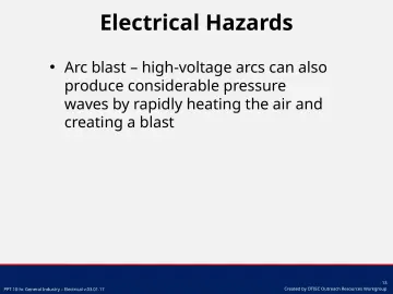 Slide 13: Electrical Hazards
