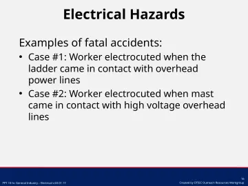 Slide 16: Electrical Hazards