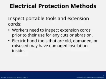 Electrical: free PowerPoint · OSHA Outreach Trainer
