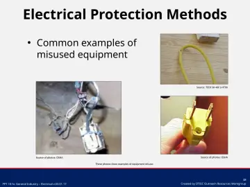 Slide 38: Electrical Protection Methods