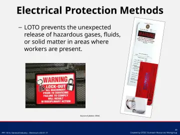 Slide 43: Electrical Protection Methods