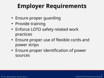 Slide 46: Employer Requirements