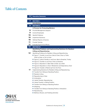Page 5: Table of Contents