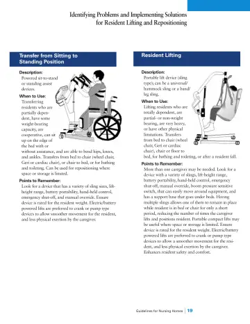 Page 21: Identifying Problems and Implementing Solutions for Resident Lifting and Repositioning