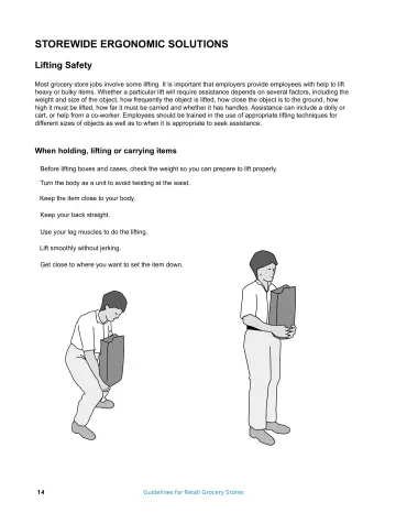 Page 15: STOREWIDE ERGONOMIC SOLUTIONS