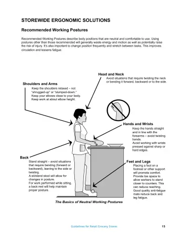 Page 16: STOREWIDE ERGONOMIC SOLUTIONS
