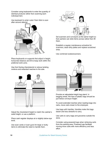 Page 19: Consider using keyboards to enter the quantity of identical products rather than scanning…