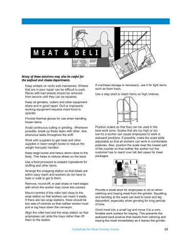 Page 24: Many of these solutions may also be useful for the seafood and cheese departments.